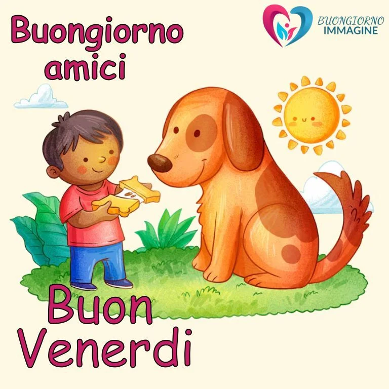 buon-Venerdi-amici-buongiorno-immagini-bimba-con-cane-speciale-originale-5gi