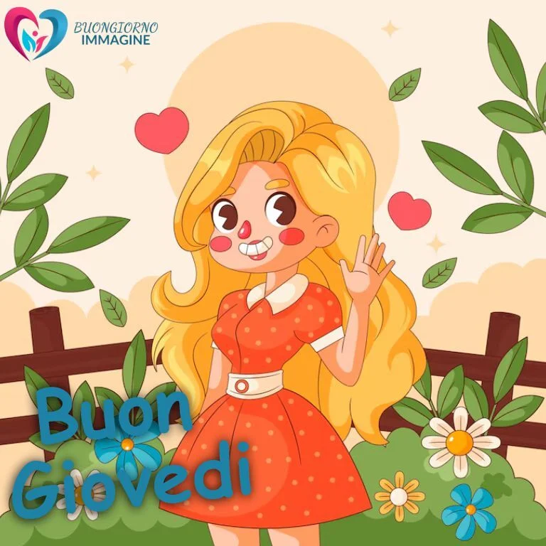 Auguri di buon giovedì in un contesto naturale e rigenerante