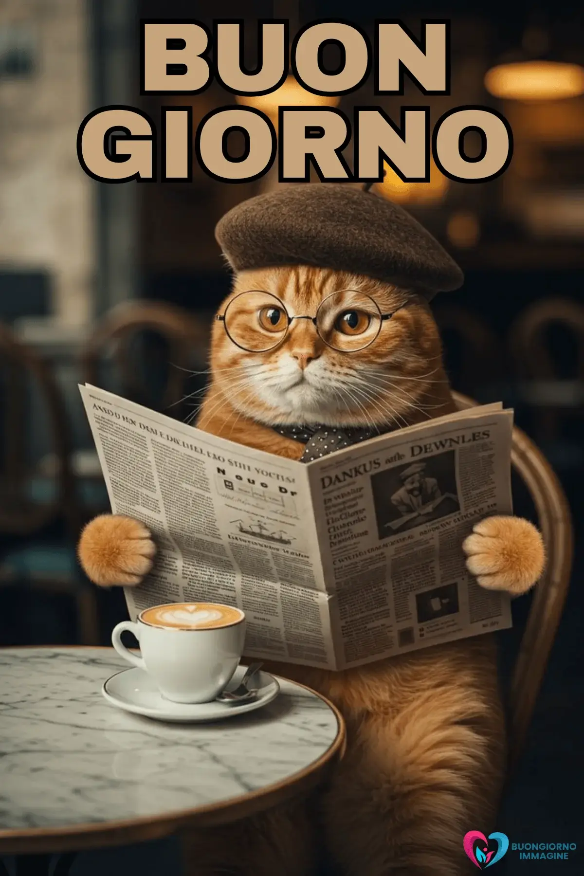 Buongiorno Spiritoso con Tazza di Caffè