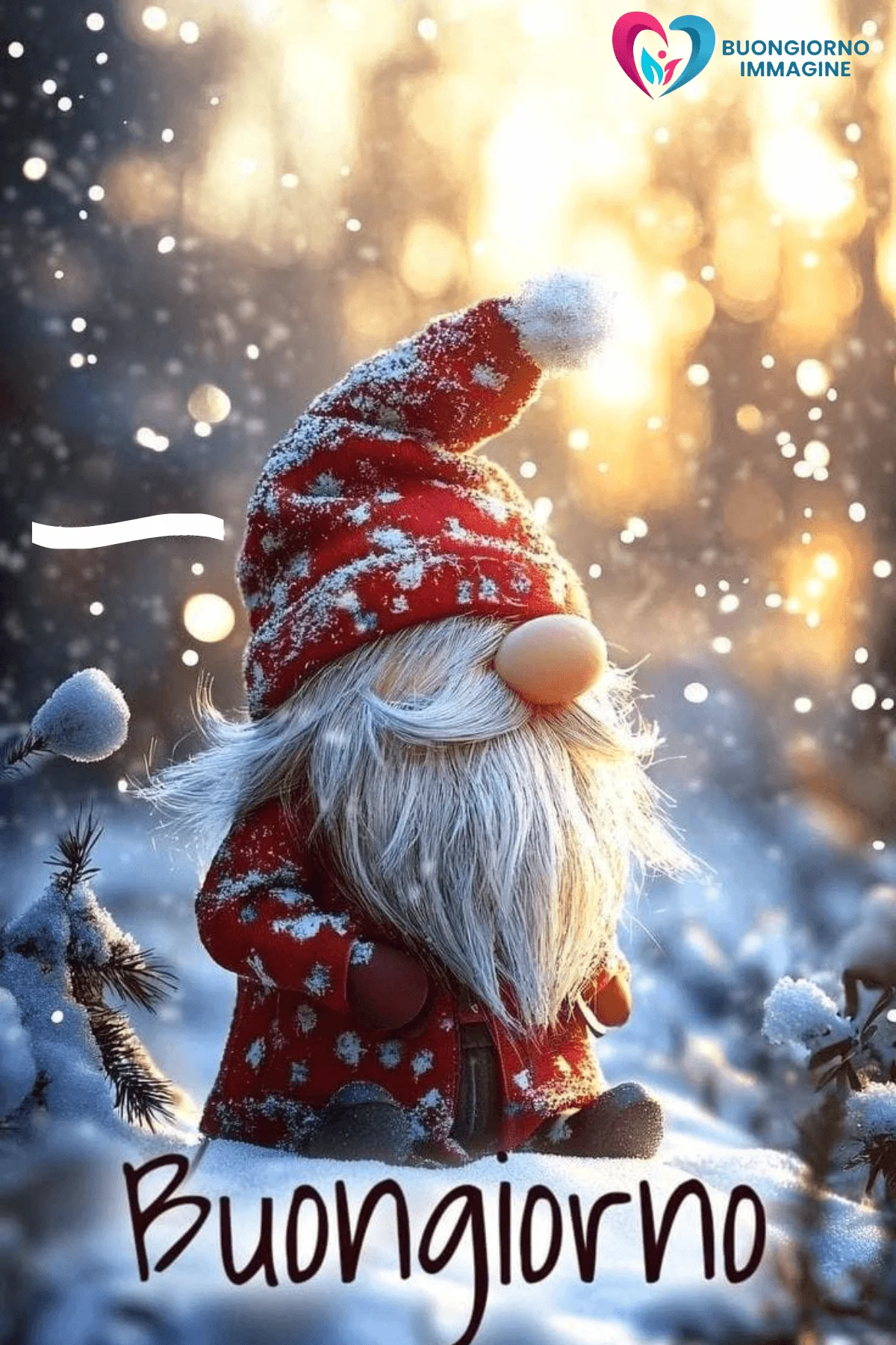 immagini buongiorno nuovissimi gratis auguri di Natale con paesaggi innevati