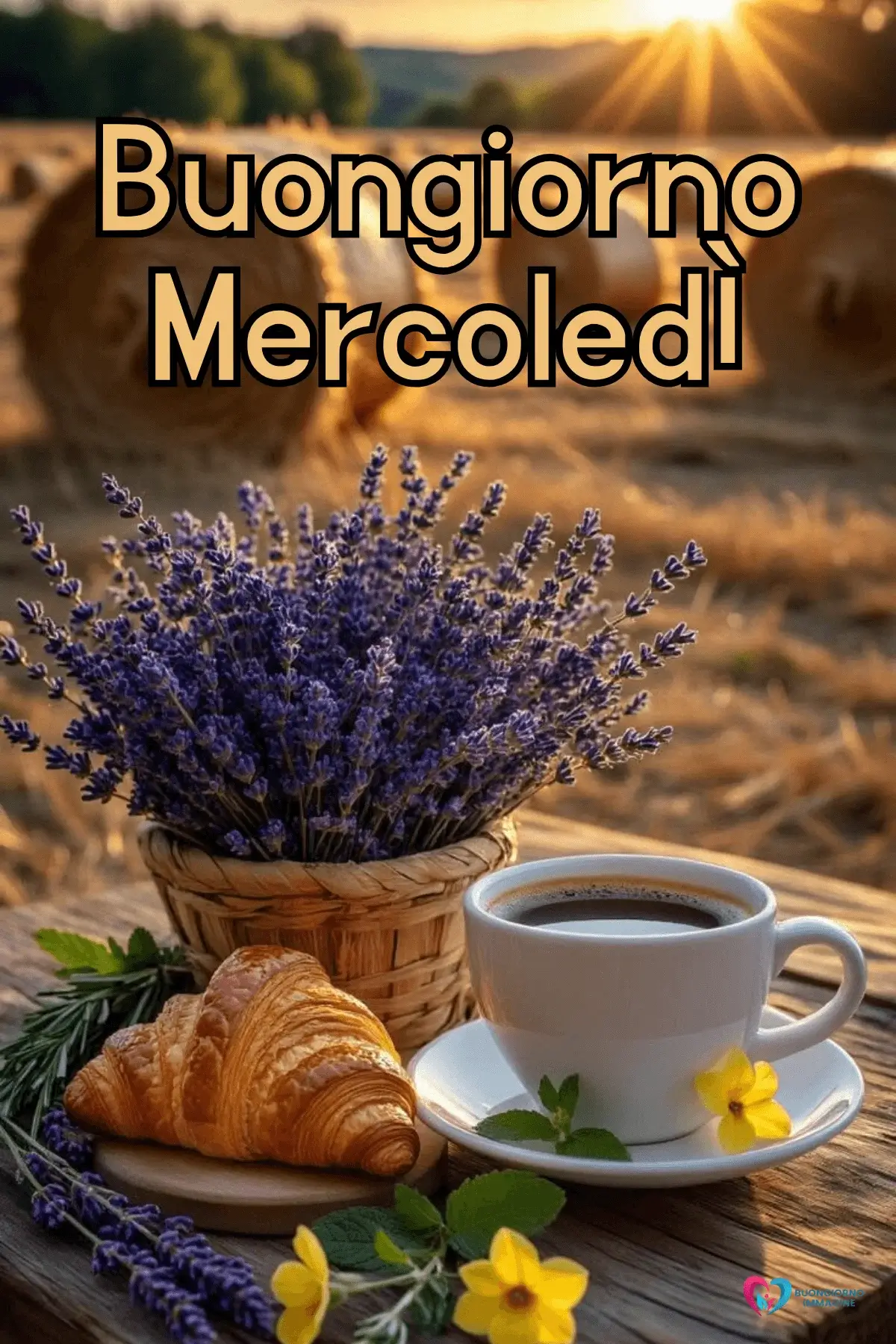 buon mercoledì immagini con stile artistico e parole motivazionali