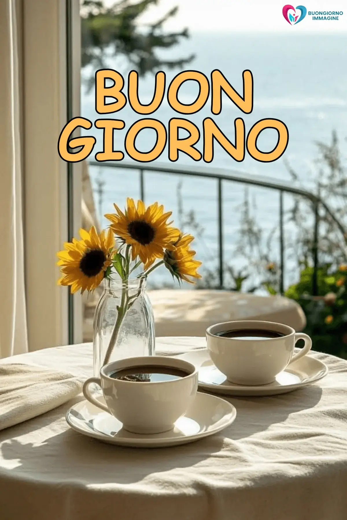 buongiorno con caffè e amore