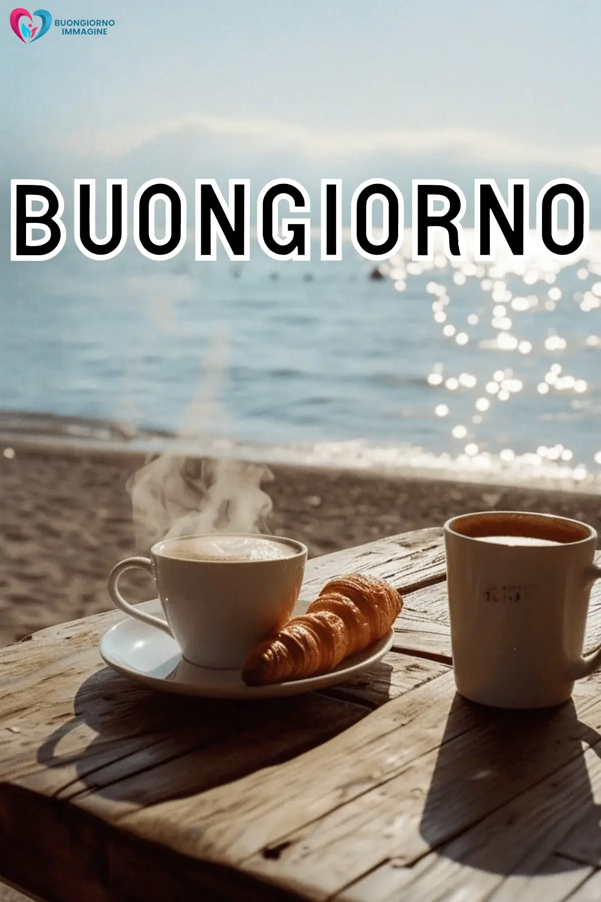 buongiorno con caffè e sorriso