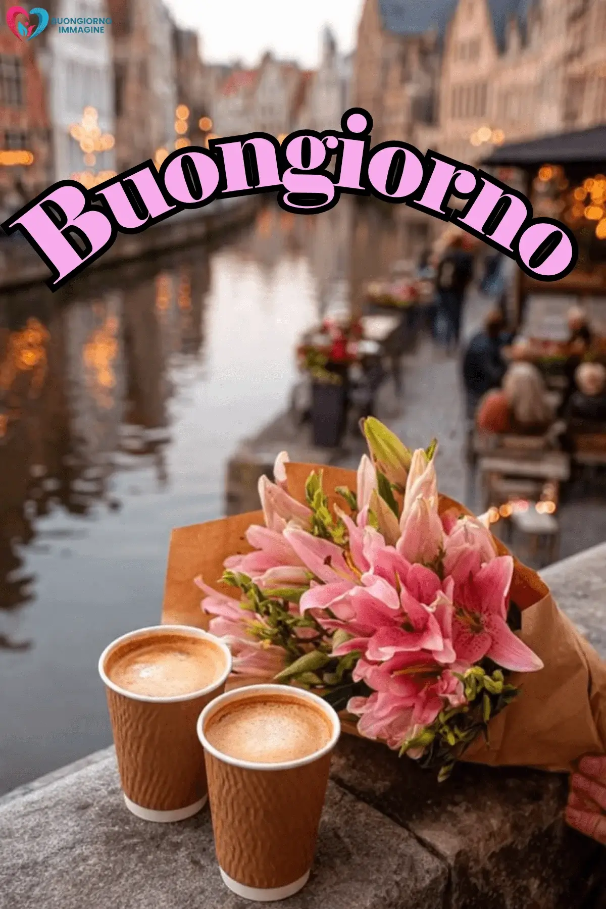 buongiorno con i fiori colorati e messaggi positivi per whatsapp