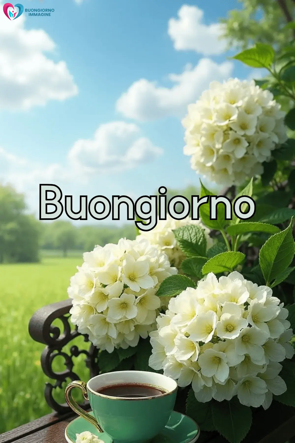 buongiorno con i fiori e stile elegante con citazioni belle