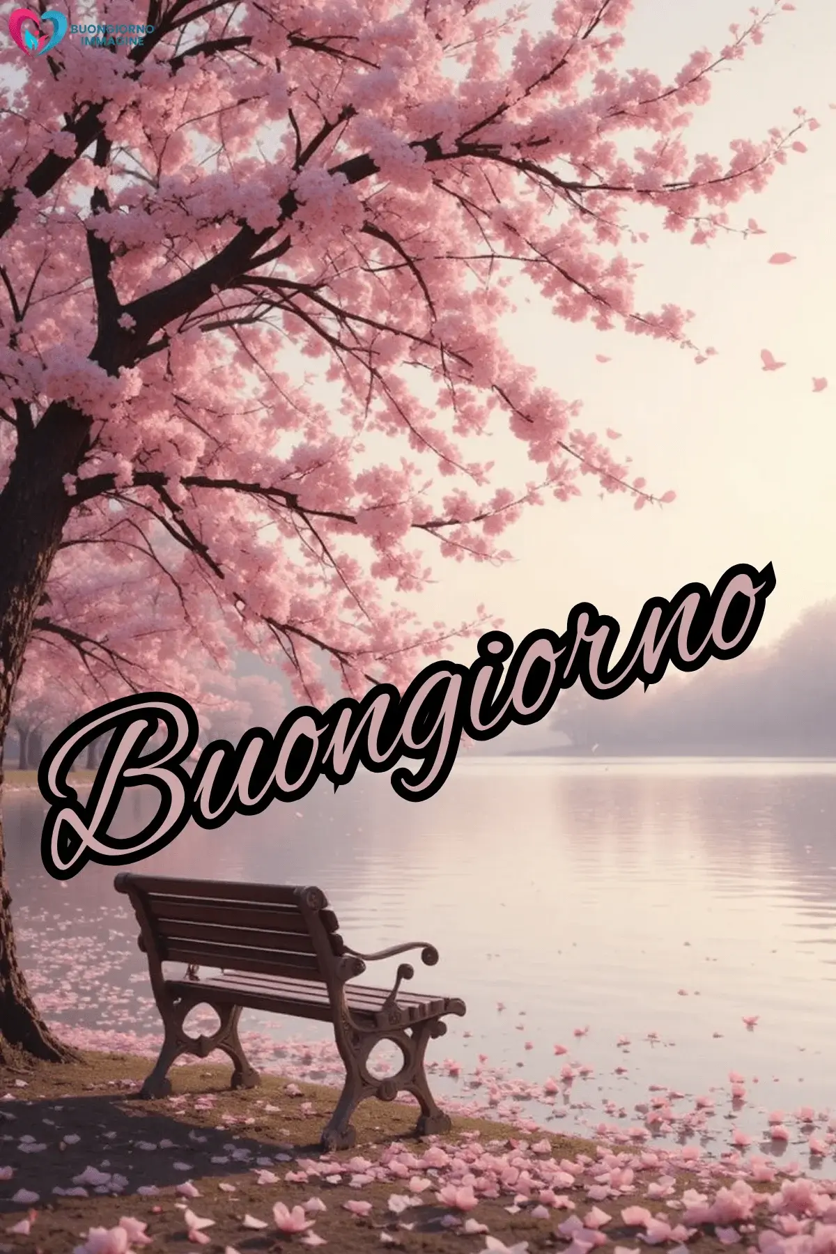 buongiorno con i fiori freschi e messaggi di amore per amici