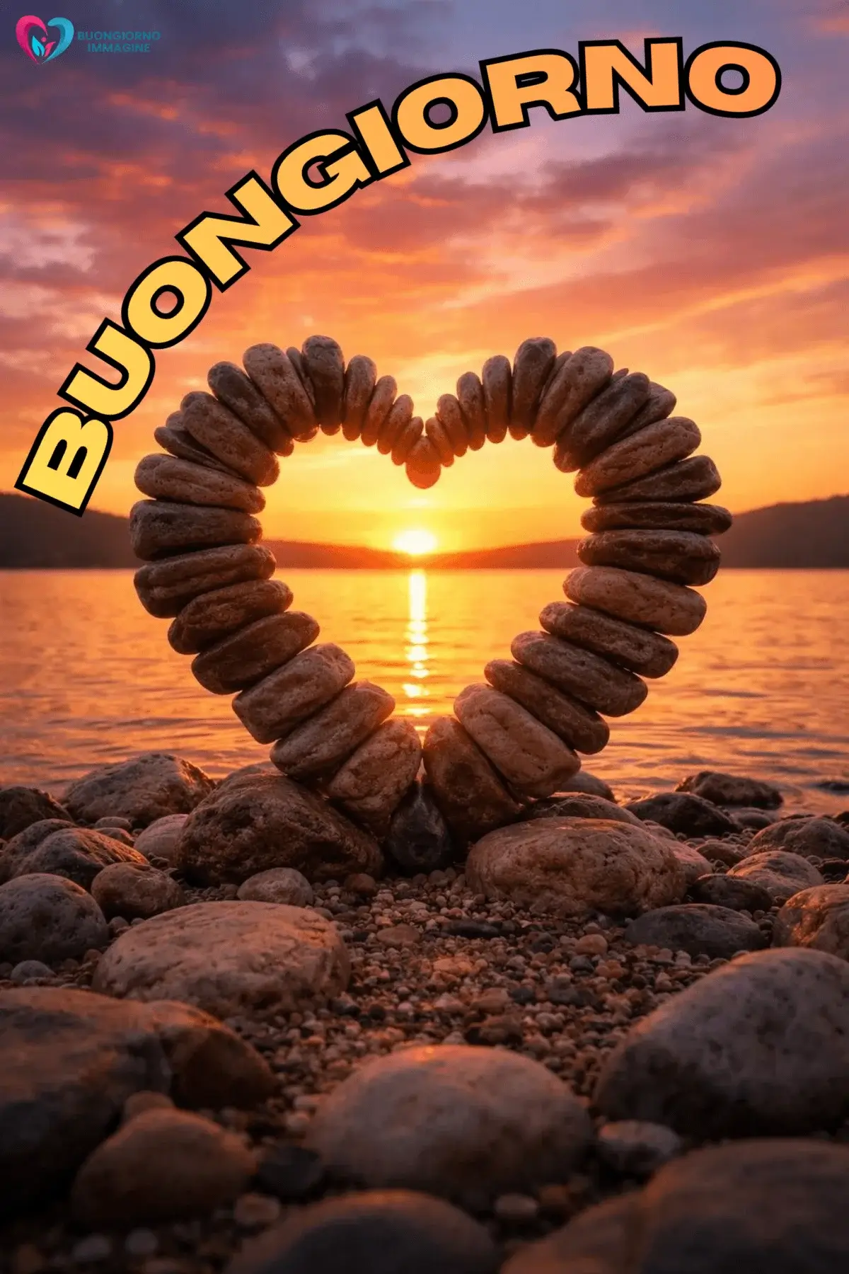buongiorno cuore immagini con energia positiva