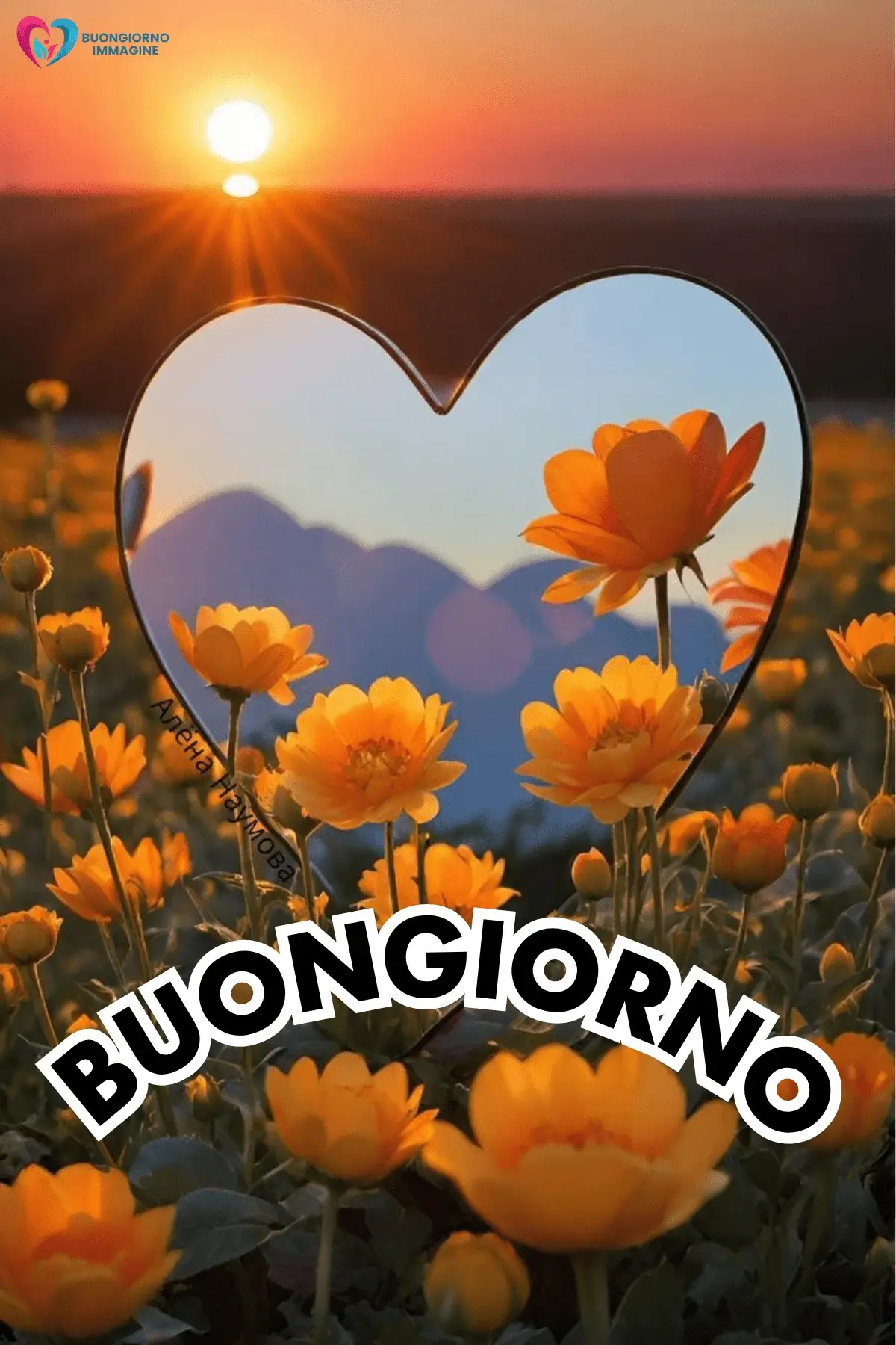 buongiorno cuore immagini con felicità e gioia