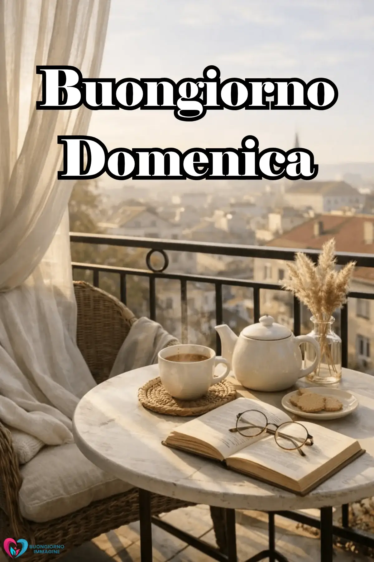 buongiorno domenica immagini con vibe rilassante