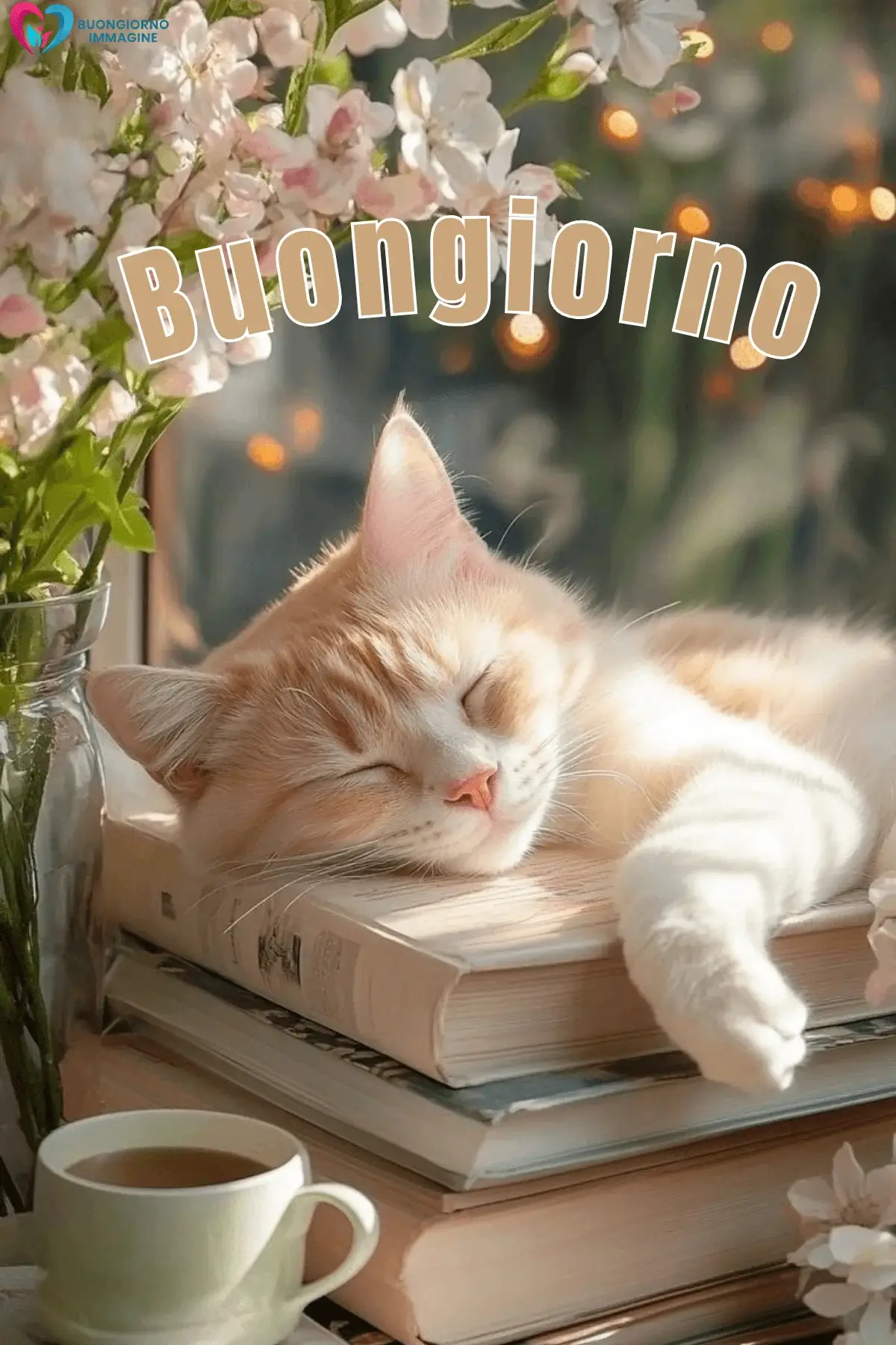 buongiorno gatti immagini affettuose