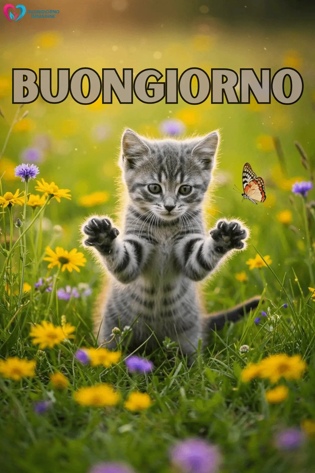 buongiorno gatti immagini energia positiva