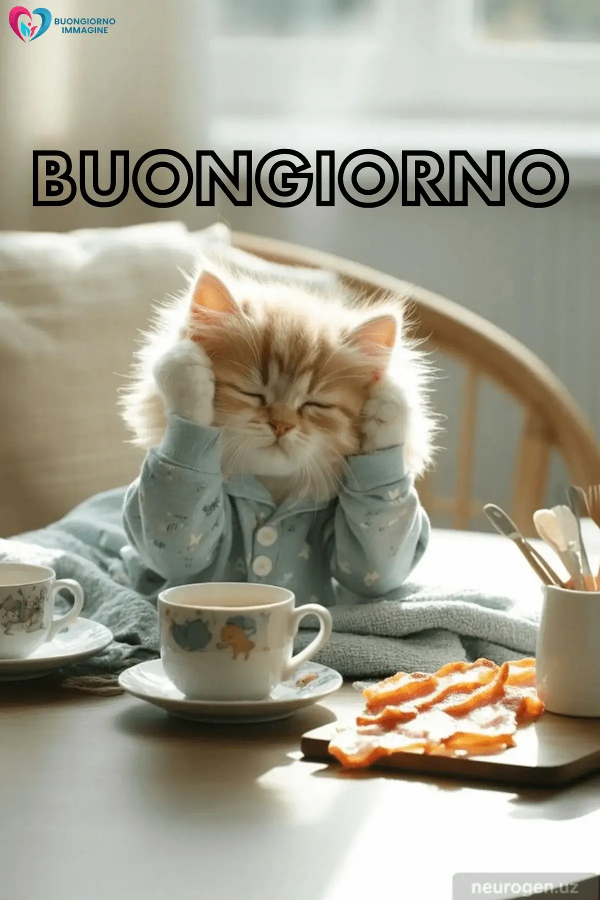 buongiorno gatti immagini tenere e carine