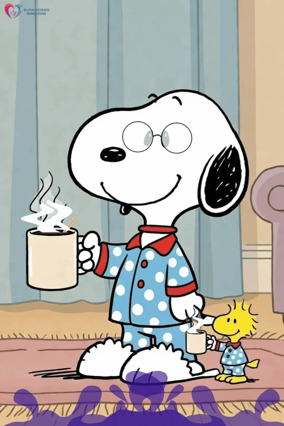 buongiorno immagini speciali gratis con colazione e tazza fumante