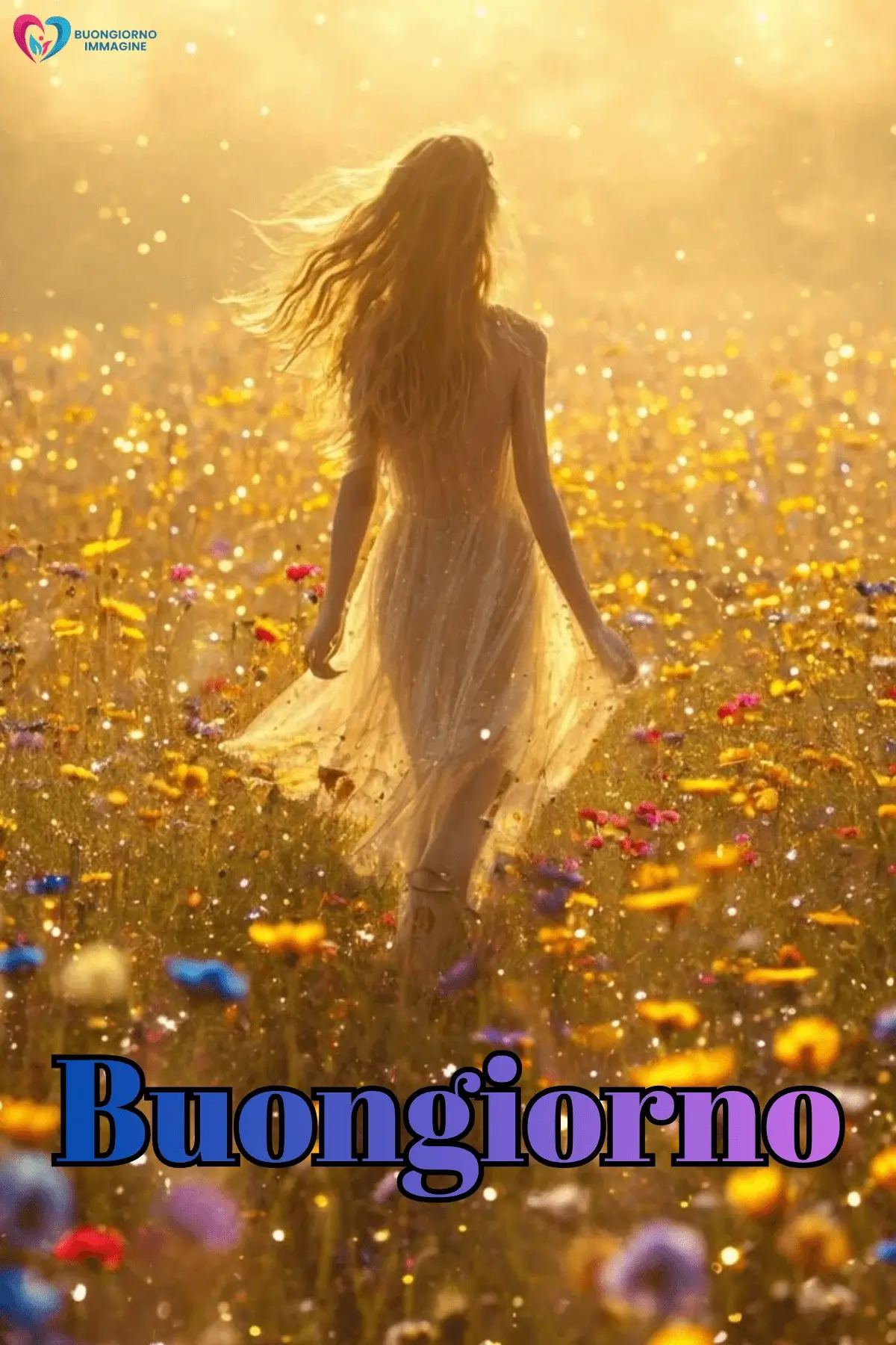 buongiorno immagini con fate luminose e atmosfera positiva