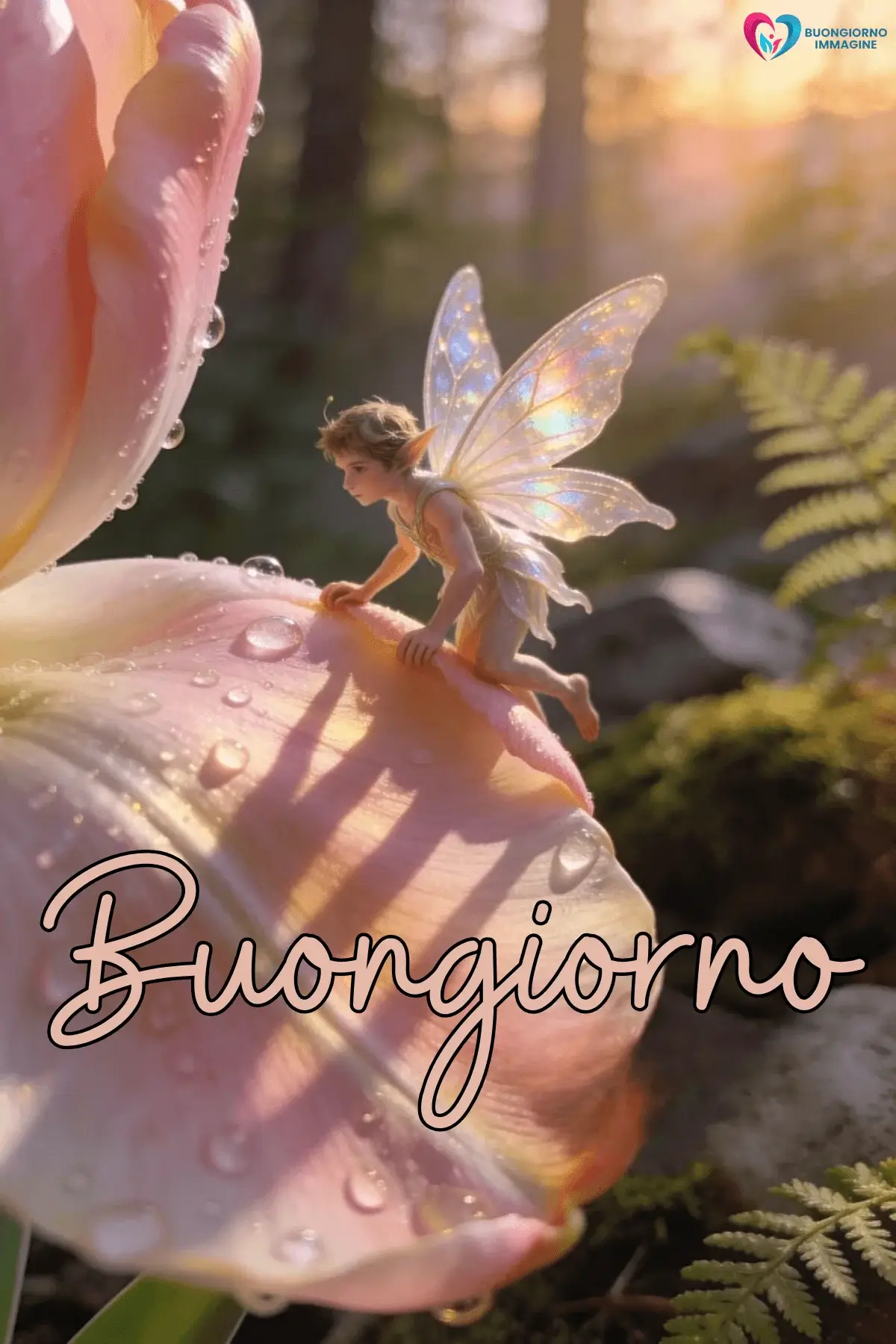 buongiorno immagini con sole e atmosfera incantata