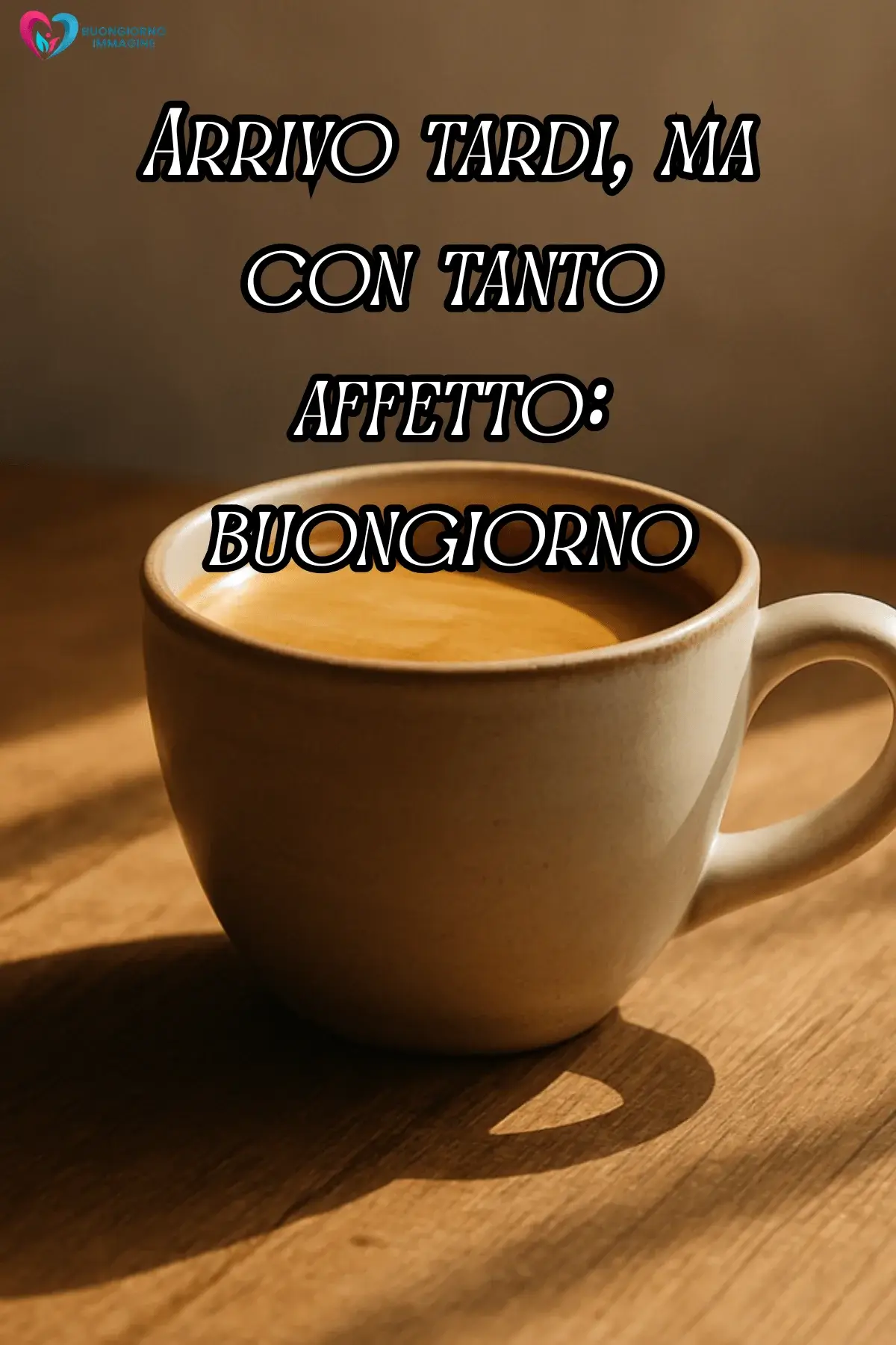 buongiorno in ritardo immagini con frase simpatica