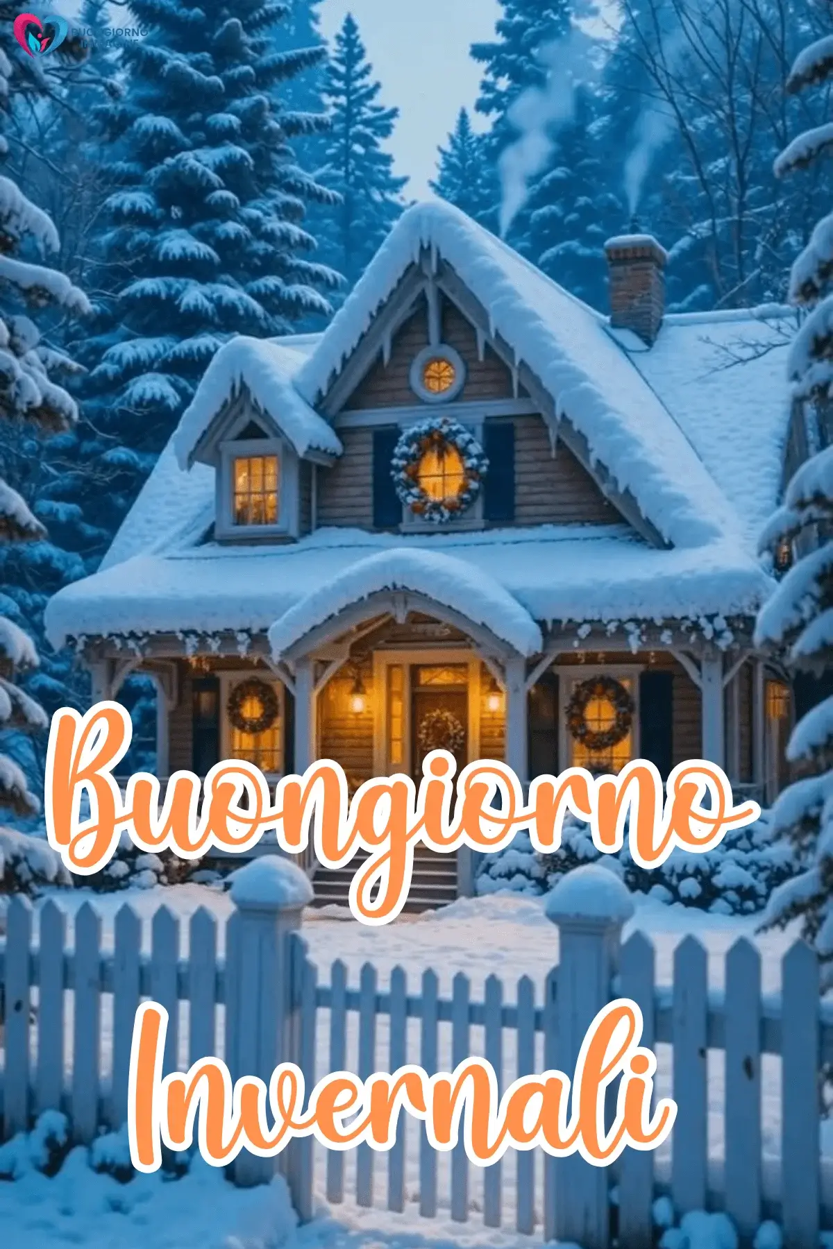 buongiorno invernale immagini con atmosfera calda e accogliente