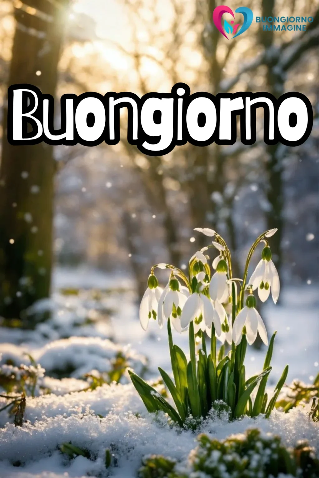buongiorno immagini speciali gratis con paesaggio luminoso del mattino