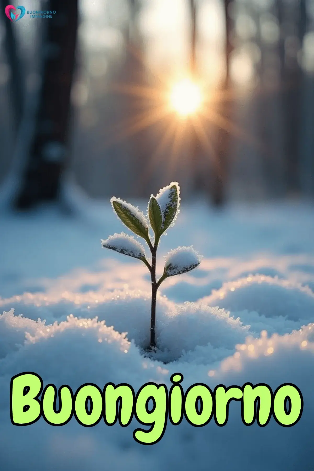 buongiorno inverno immagini con colori freddi e caldi mix