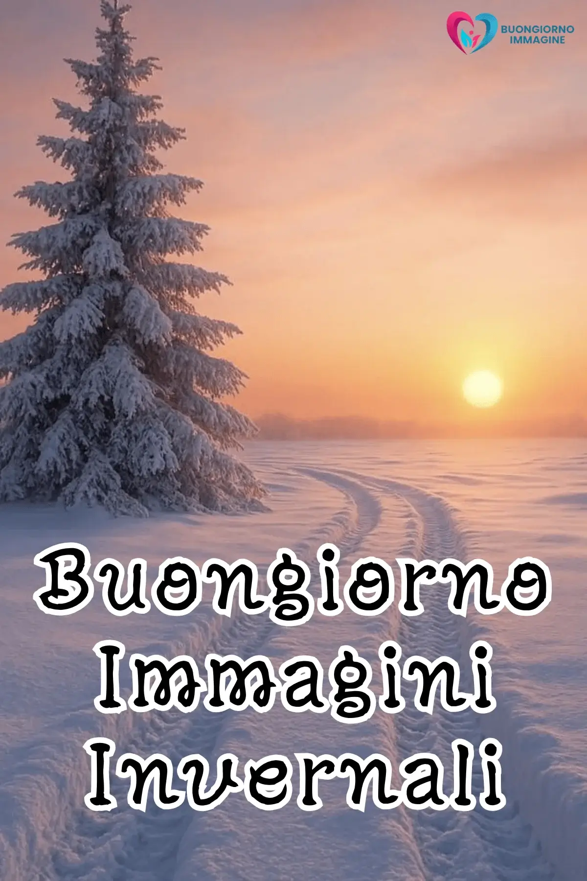 buongiorno inverno immagini con fiocchi di neve