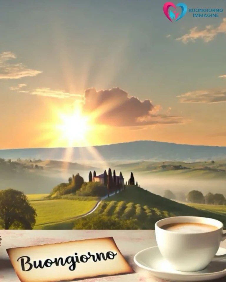 buongiorno paesaggi mattutini con luce naturale