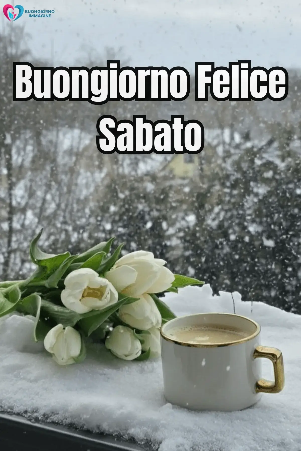 buongiorno sabato immagini con gioia e amore.