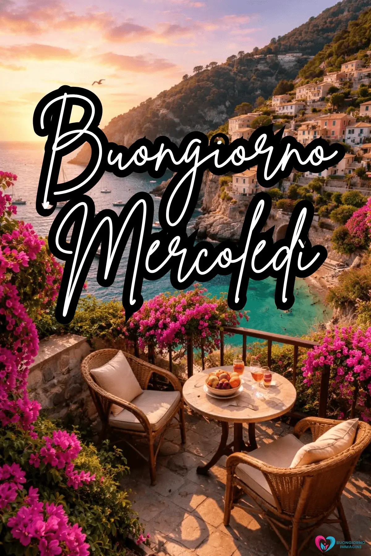 immagini buon mercoledì con energia positiva e sorrisi