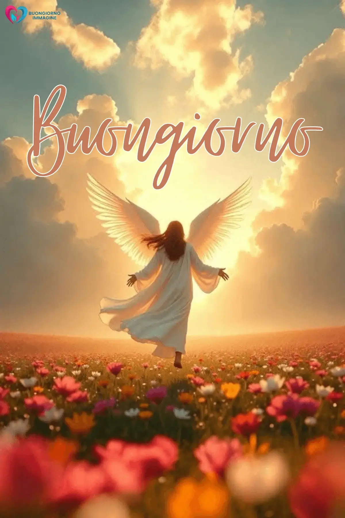 immagini buongiorno con sorriso dolce e luce del mattino