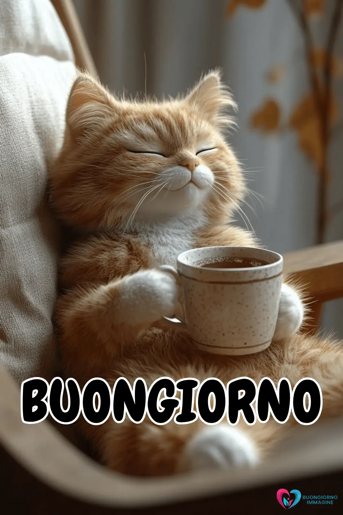 immagini buongiorno gatti dolci con amore