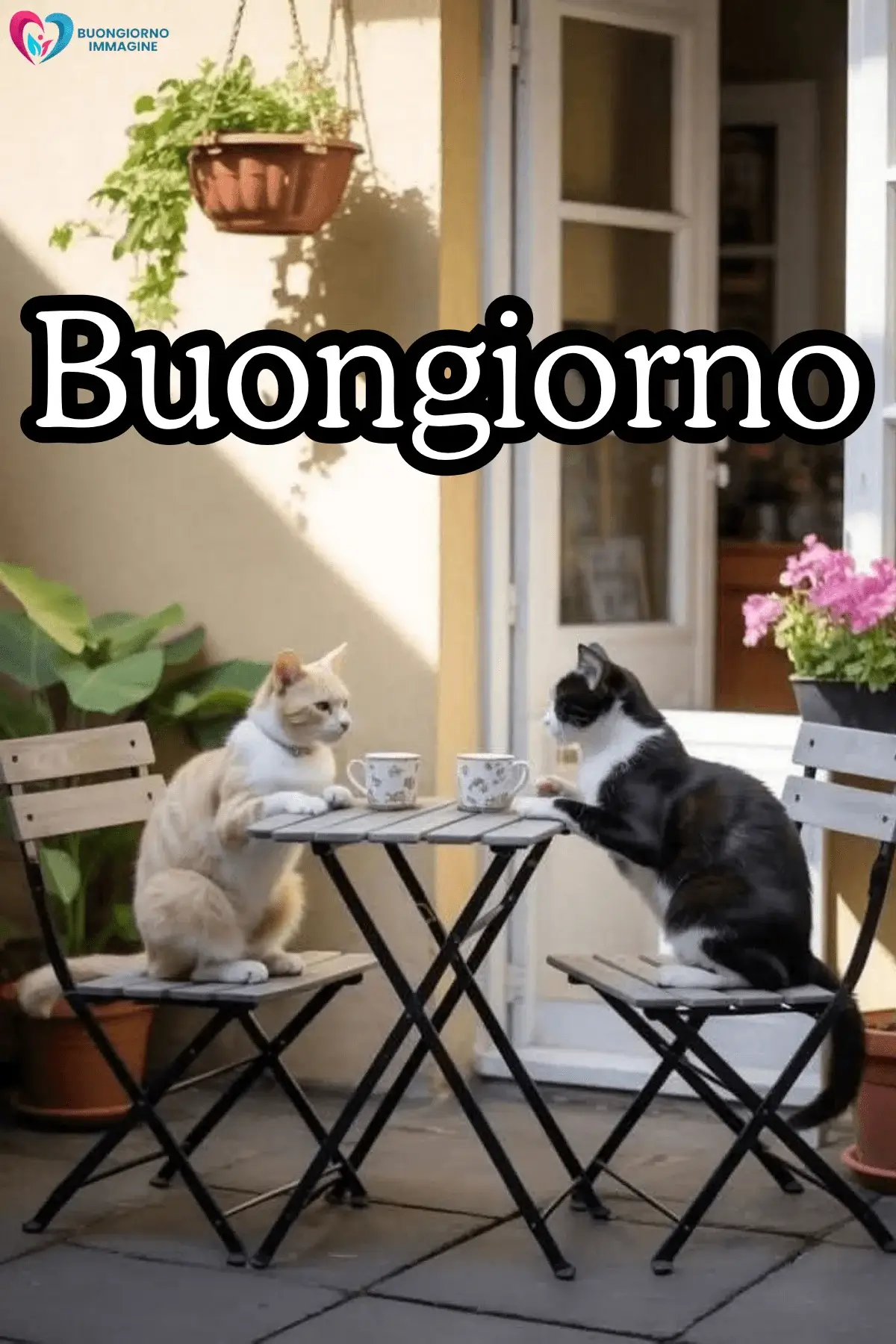 immagini buongiorno gatti vintage simpatici