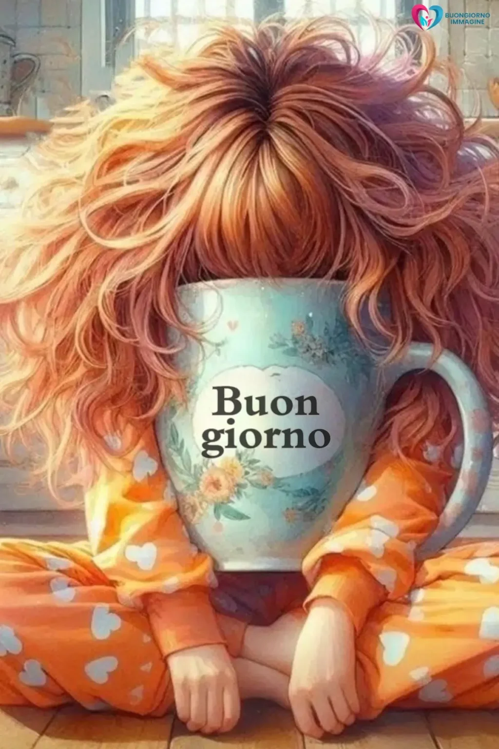 buongiorno immagini speciali gratis con mare e alba dorata