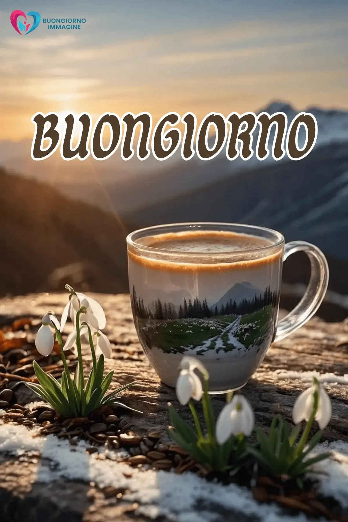 immagini buongiorno invernali con caffè caldo mattino