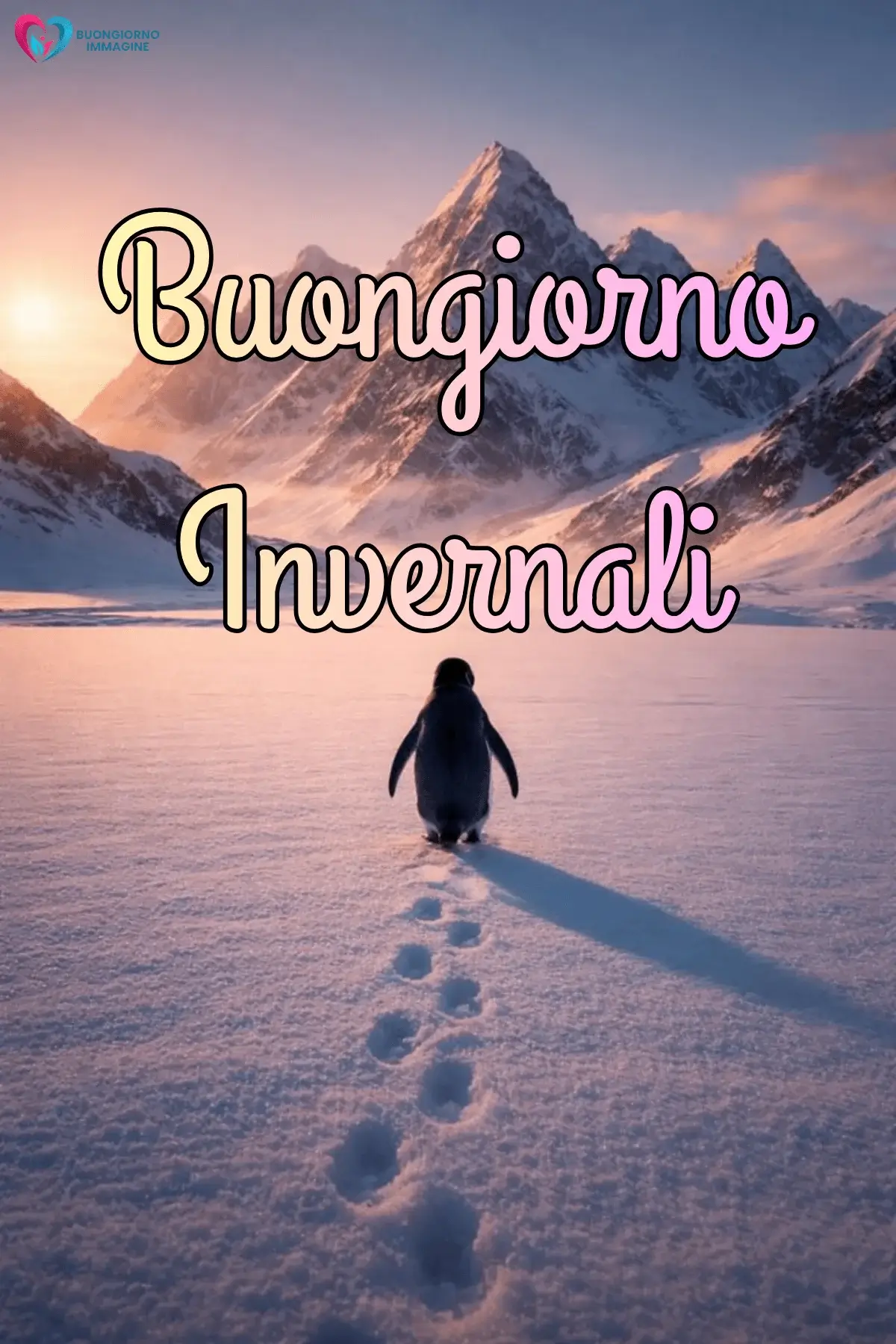 immagini buongiorno inverno con neve e alberi bianchi