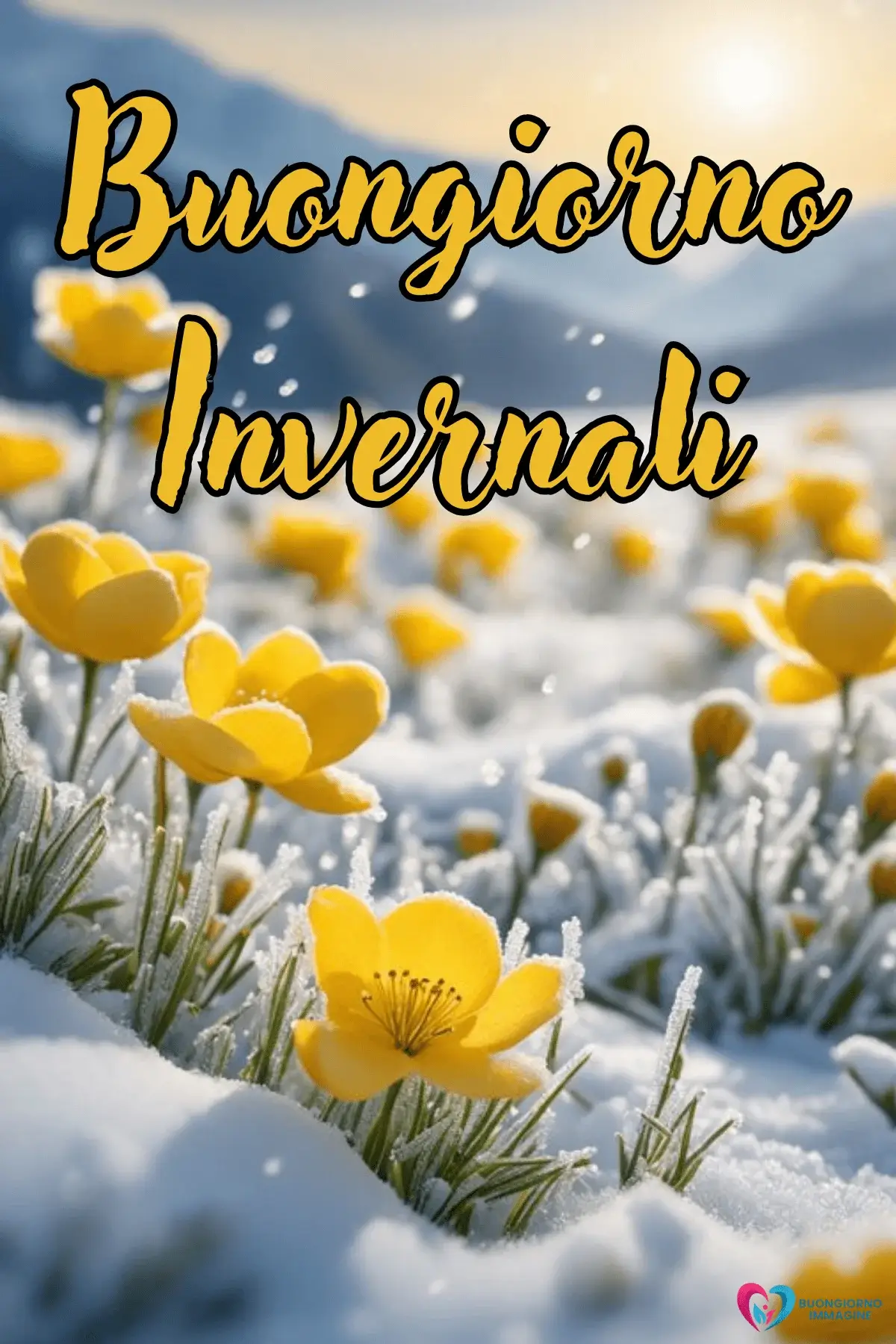immagini buongiorno inverno con paesaggi naturali freddi