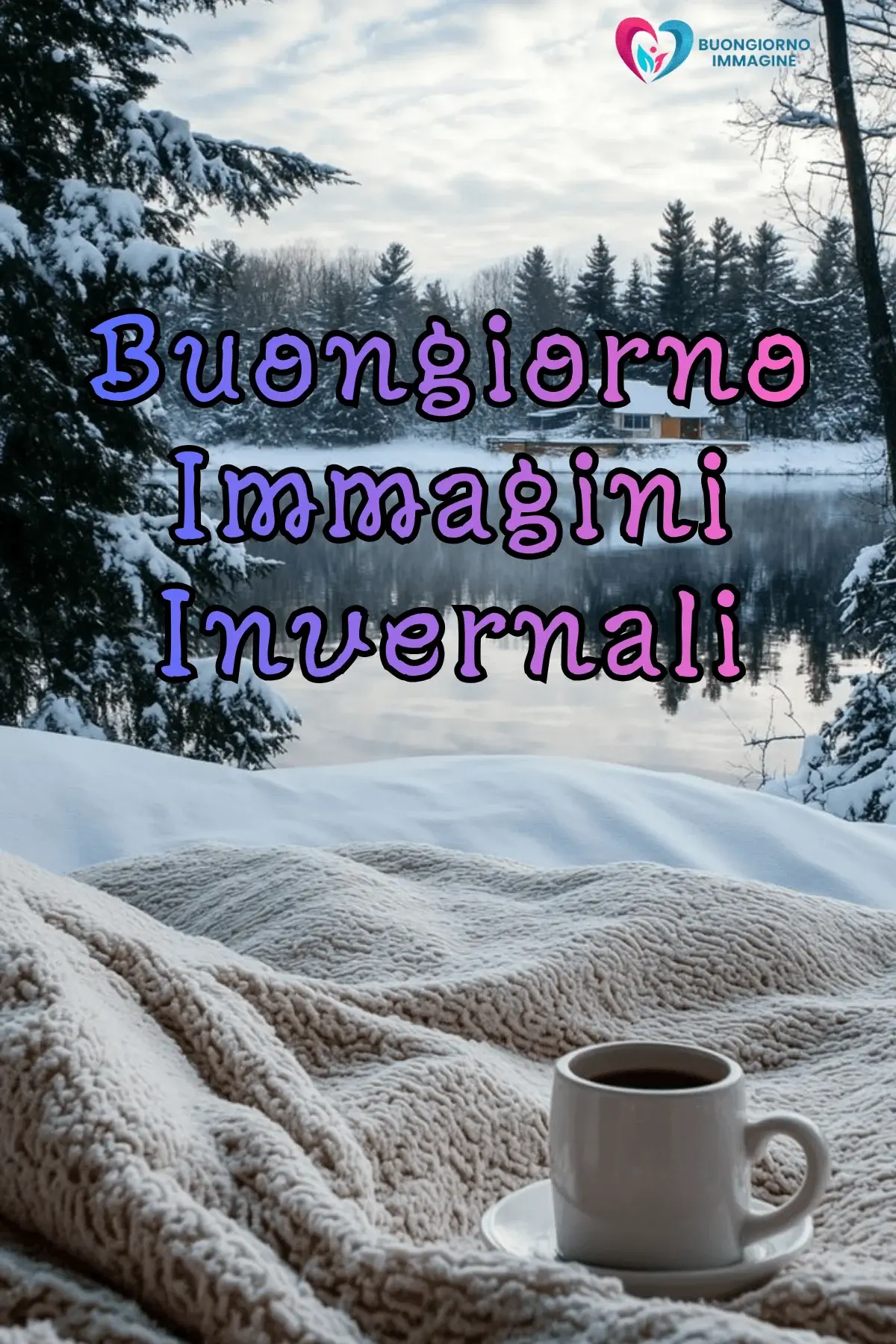 immagini buongiorno inverno con paesaggi naturali freddi