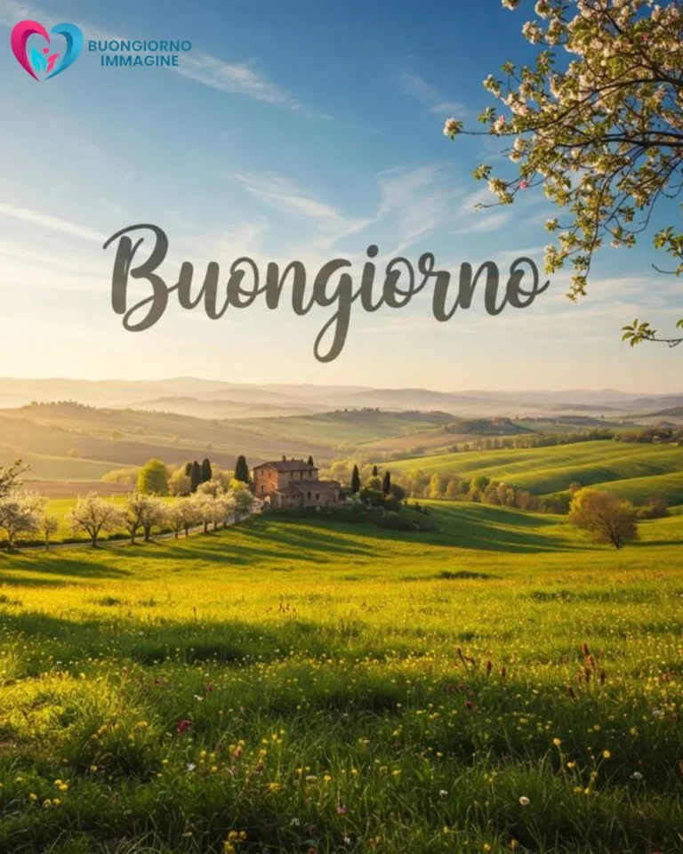 immagini buongiorno natura con fiori e cielo azzurro