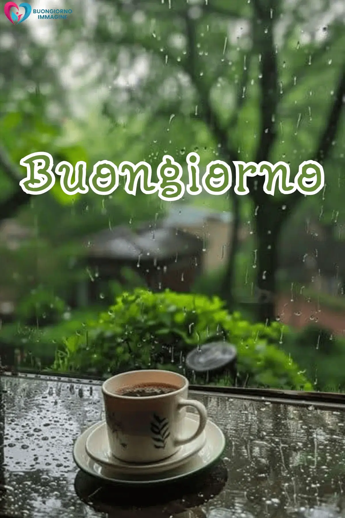 immagini buongiorno pioggia con frase positiva
