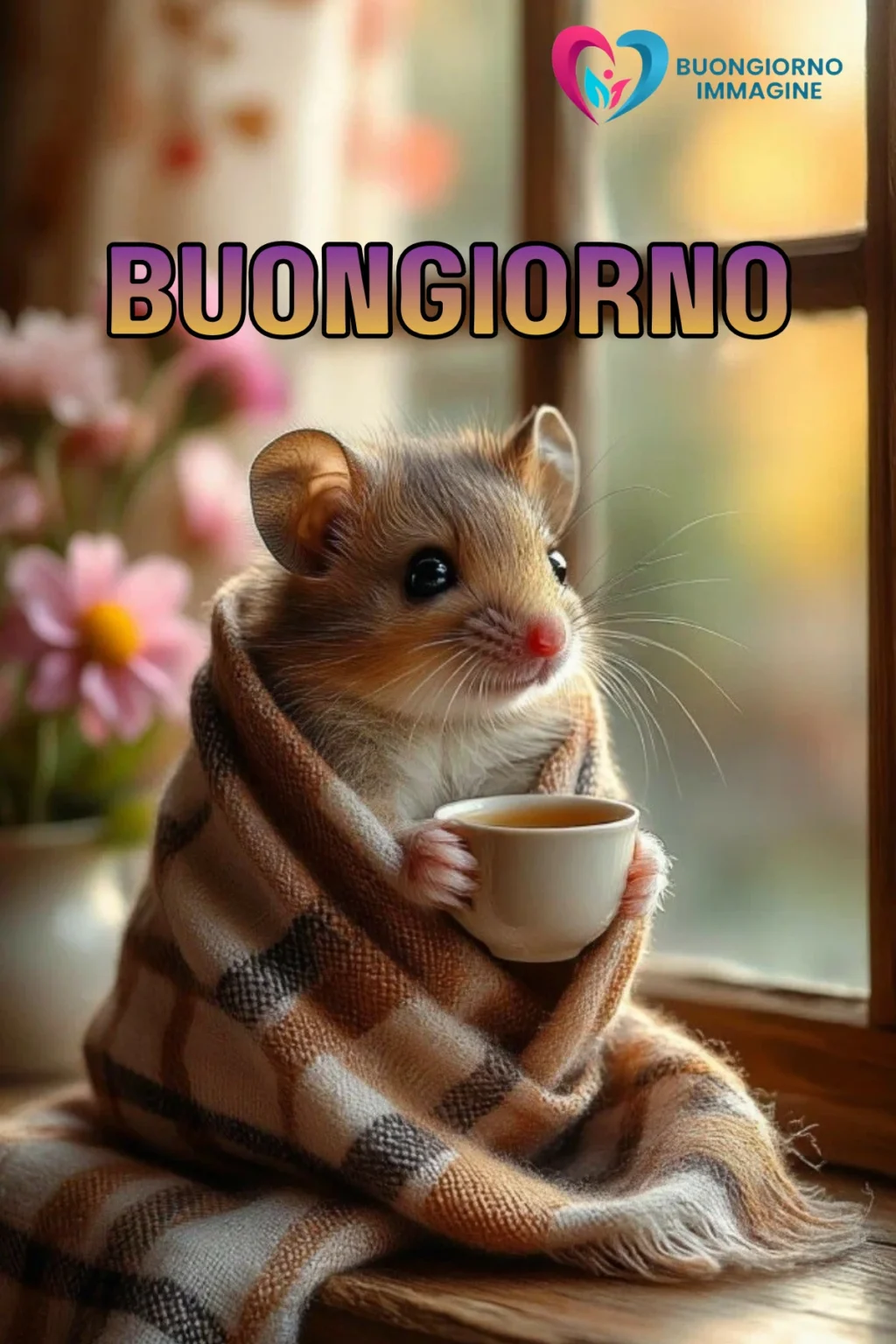 buongiorno immagini speciali gratis con gatto assonnato e cuscini