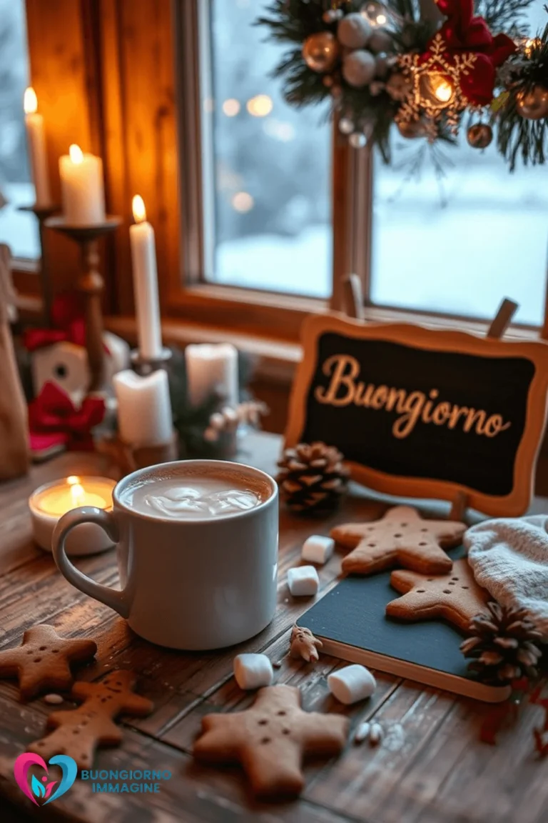 scene allegre di Natale per auguri