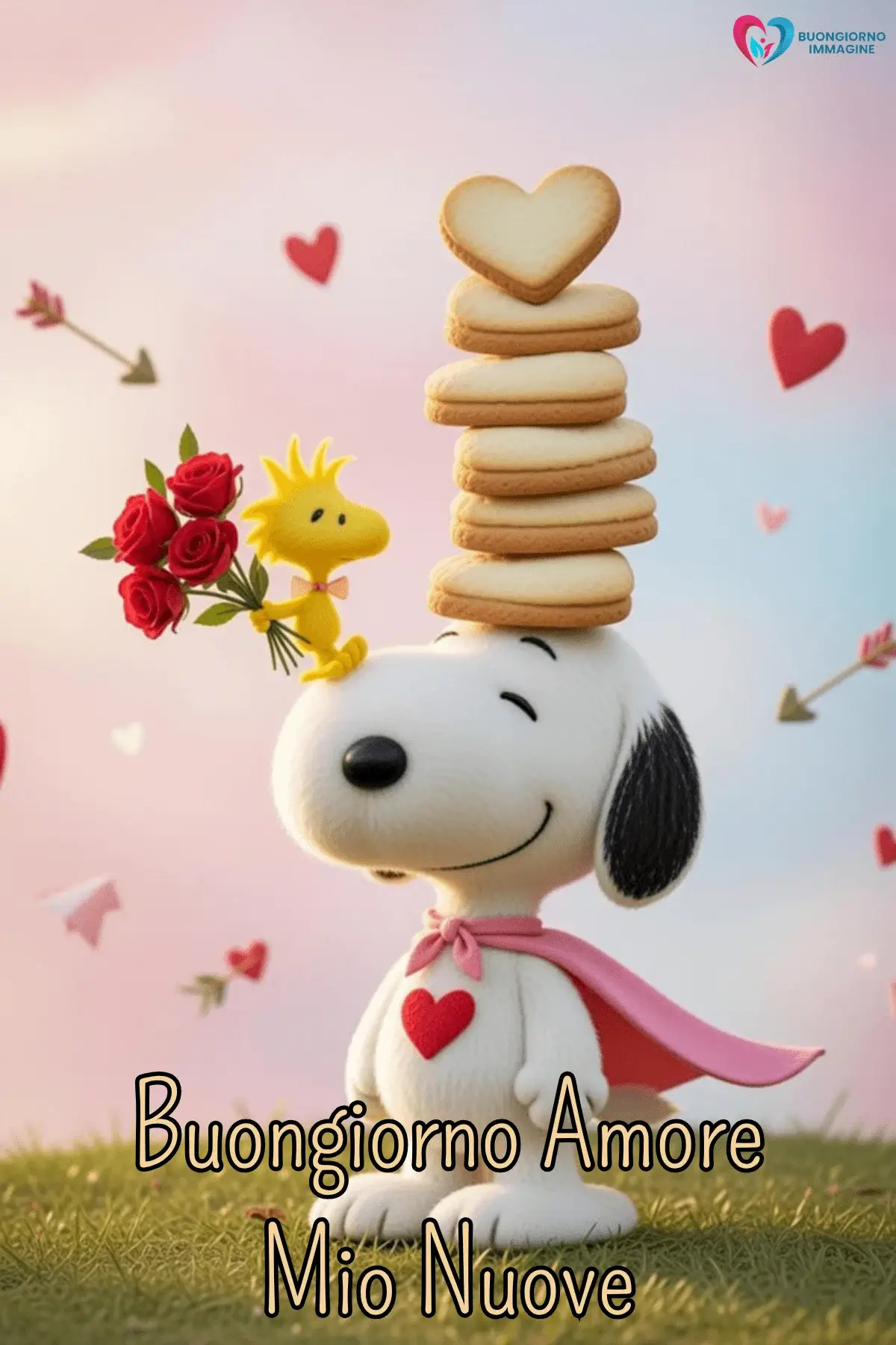 Immagini buongiorno orsetto bianco con cuore