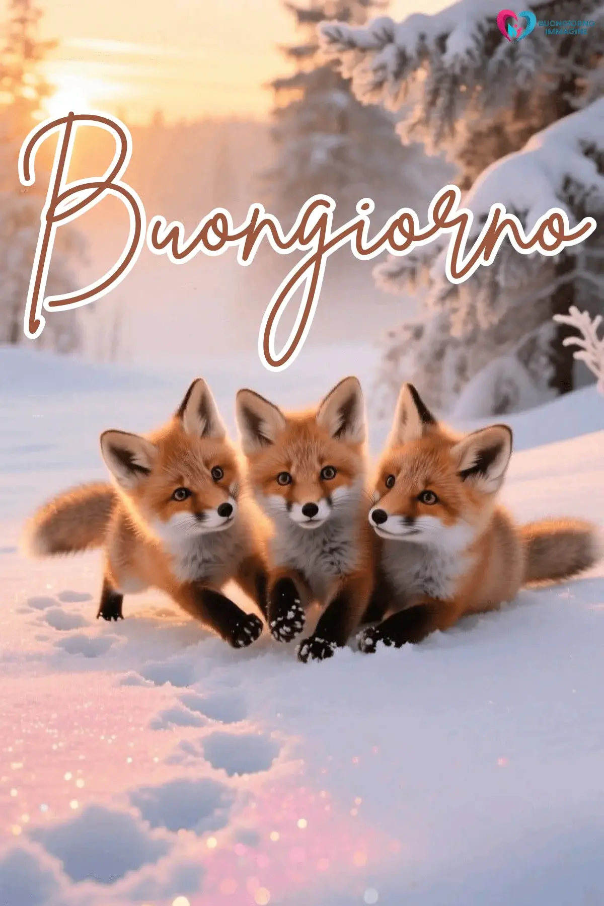 buongiorno invernale nuovissime con sorriso mattutino