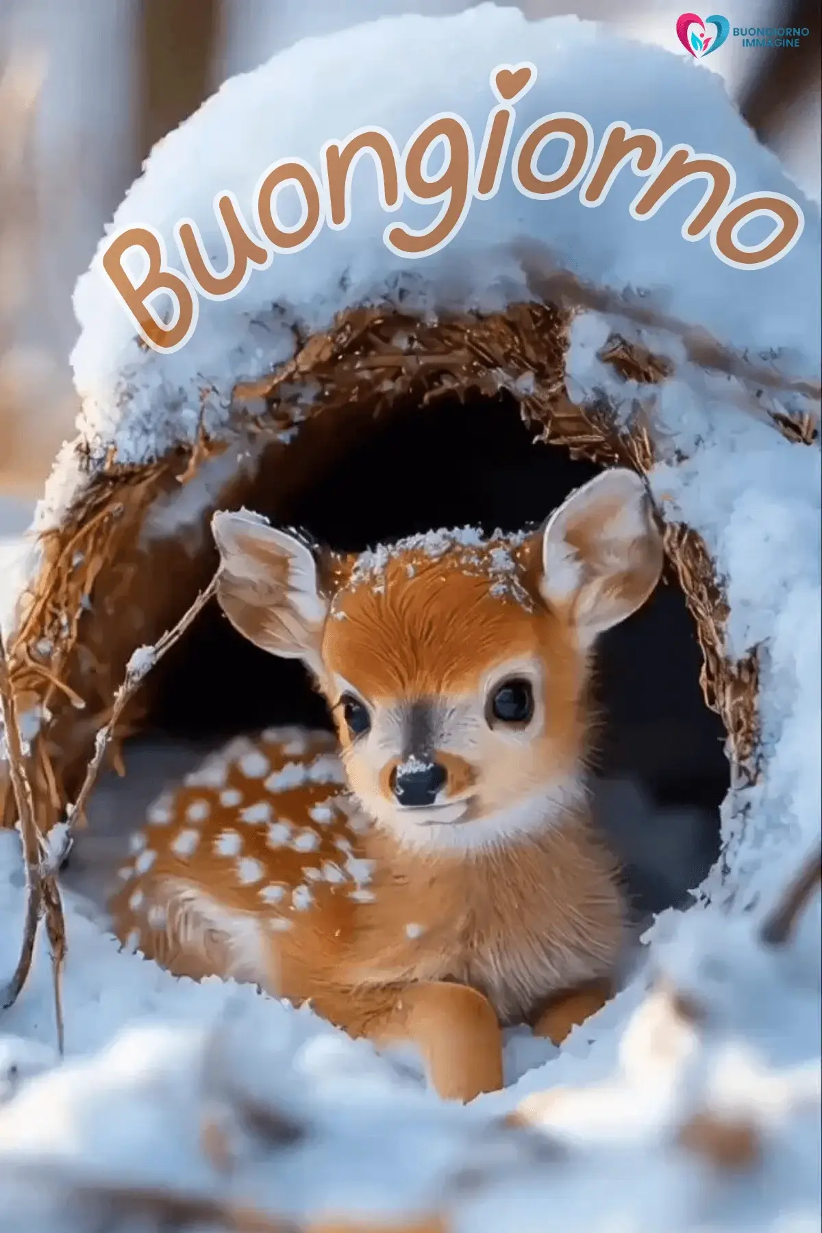 buongiorno invernale nuovissime con sorriso mattutino