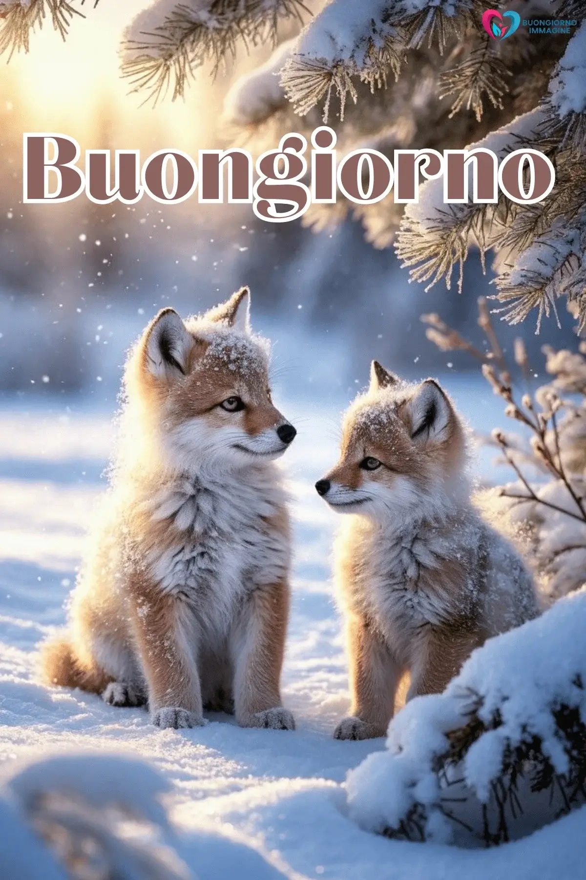 buongiorno invernale nuovissime con sorriso mattutino