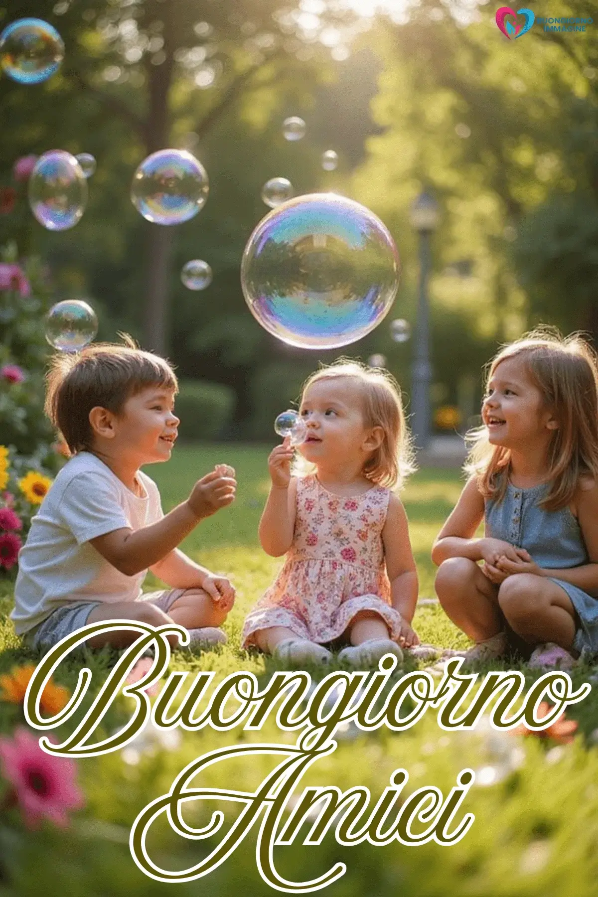 buongiorno amici gratis whatsapp con sorriso mattutino