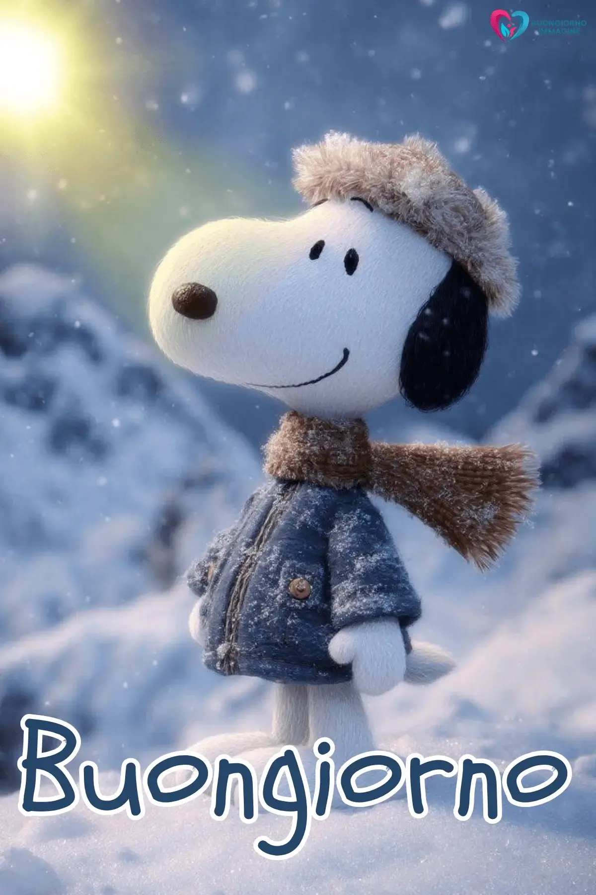buongiorno invernale accogliente con sorriso mattutino