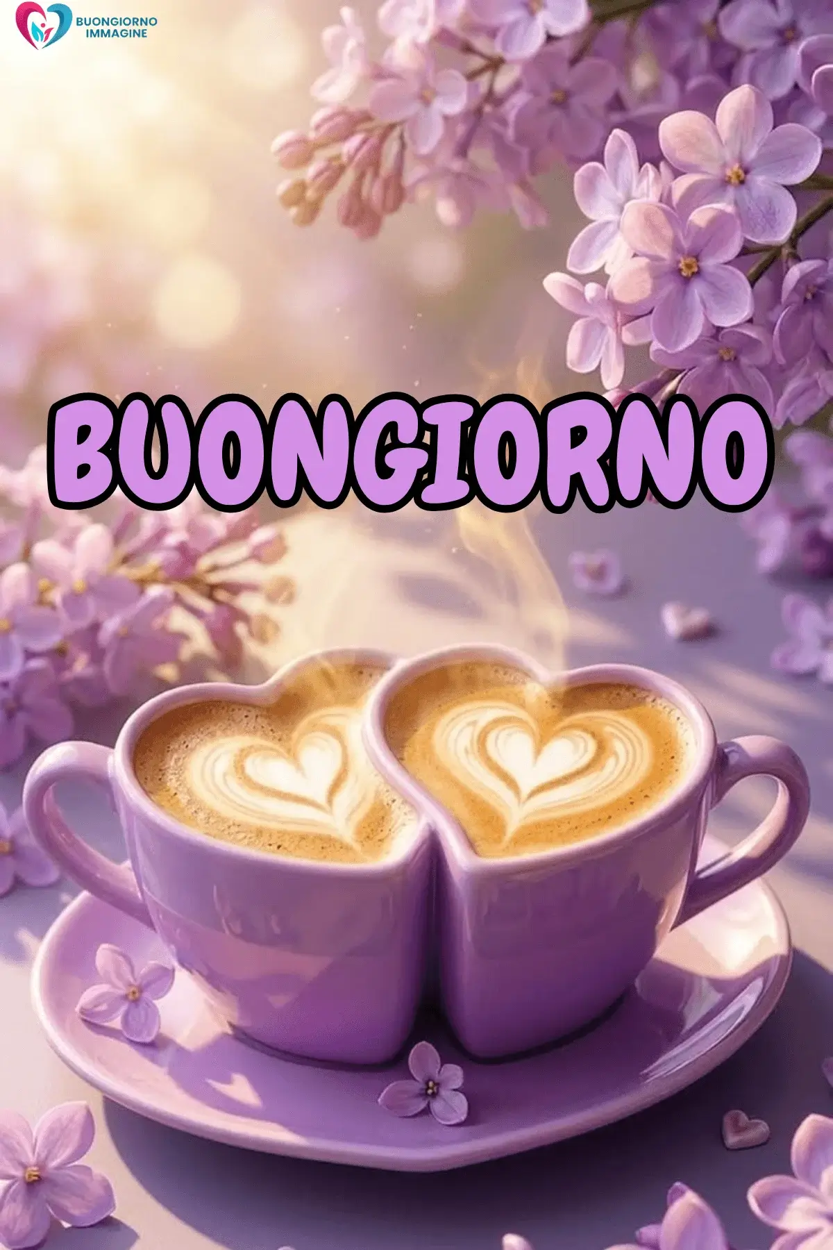 buongiorno cuore tenero con sorriso mattutino