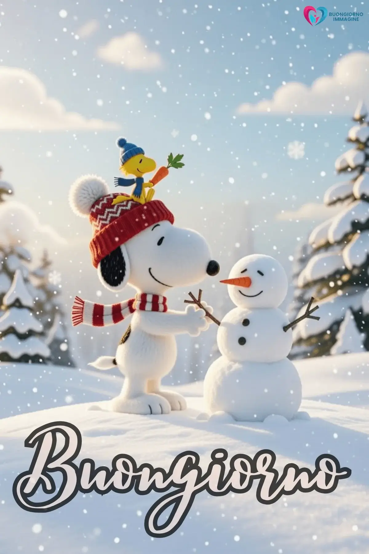 buongiorno invernale accogliente con sorriso mattutino