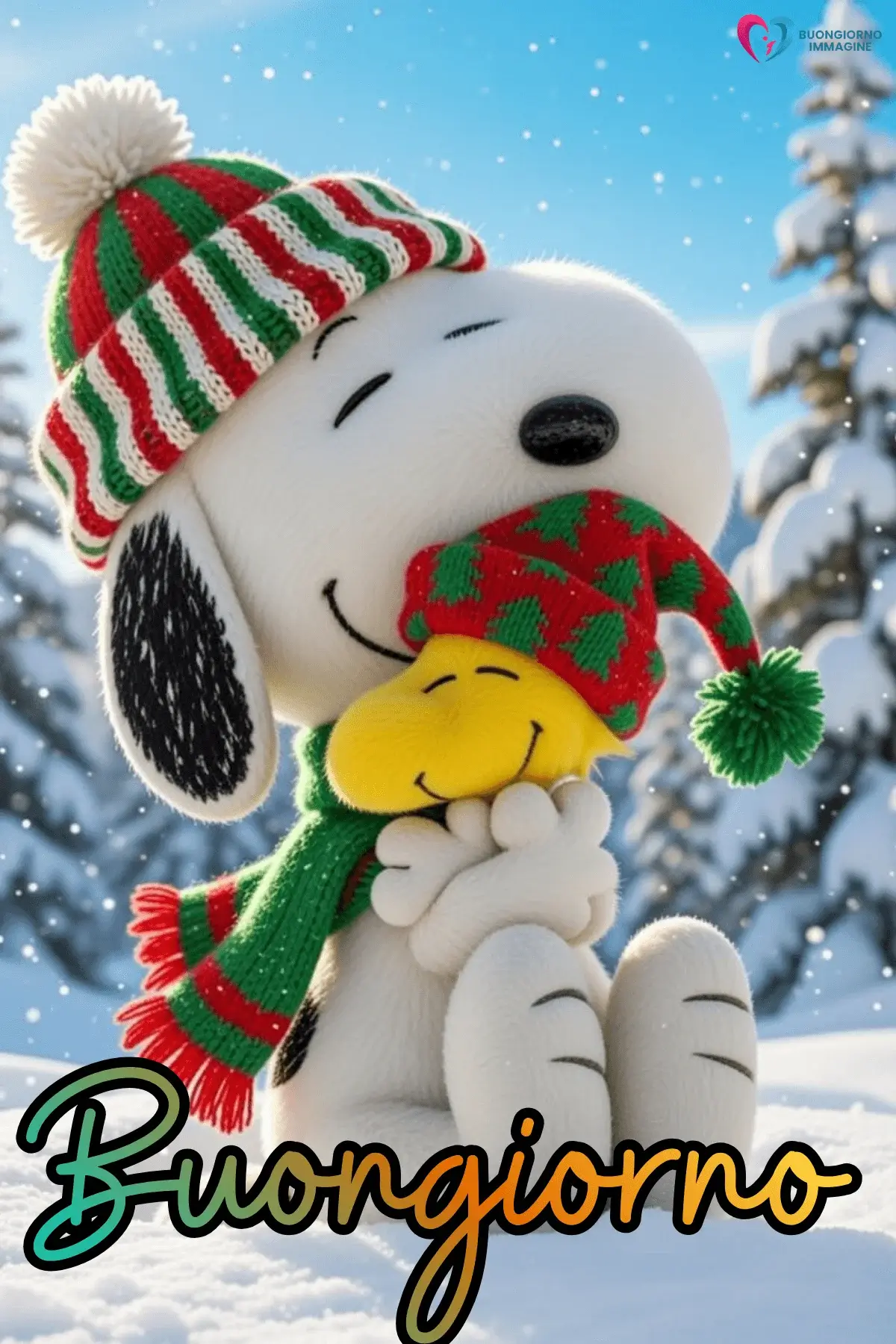 buongiorno invernale accogliente con sorriso mattutino