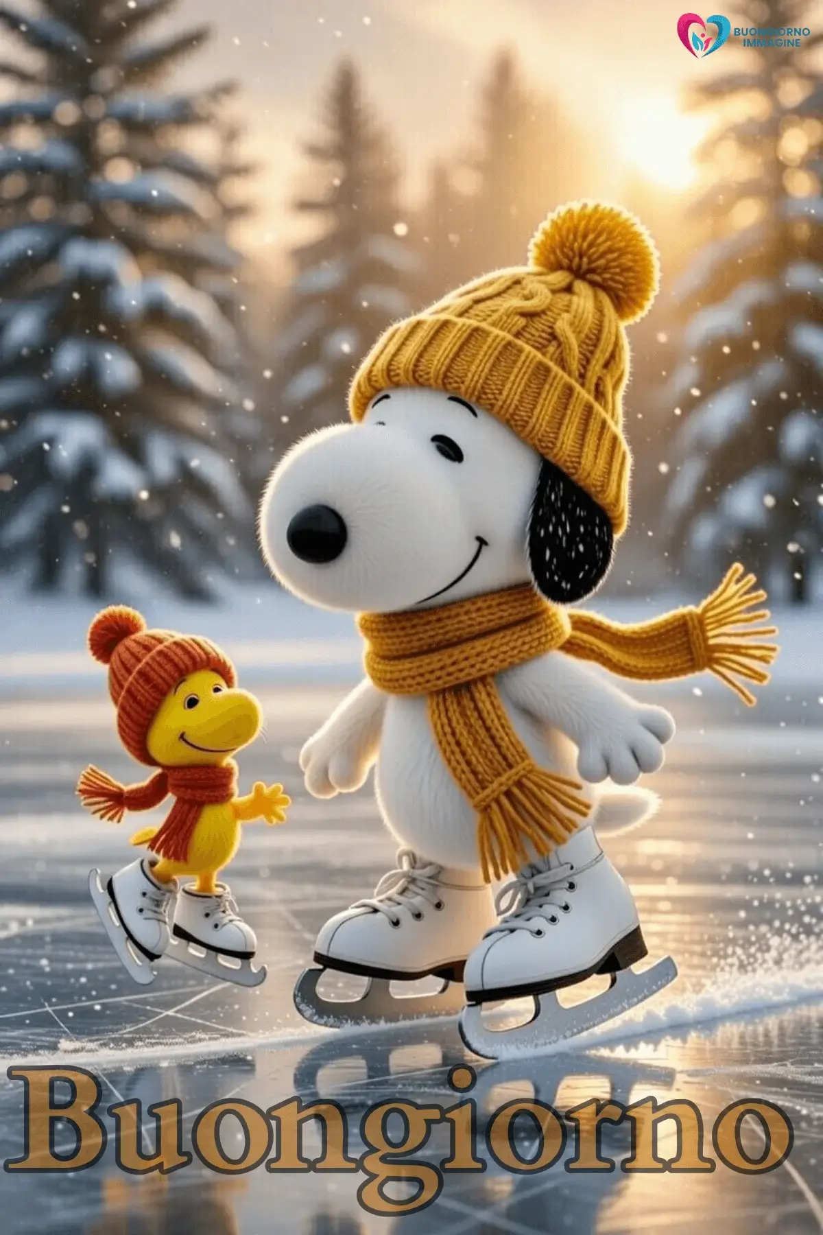 buongiorno invernale accogliente con sorriso mattutino