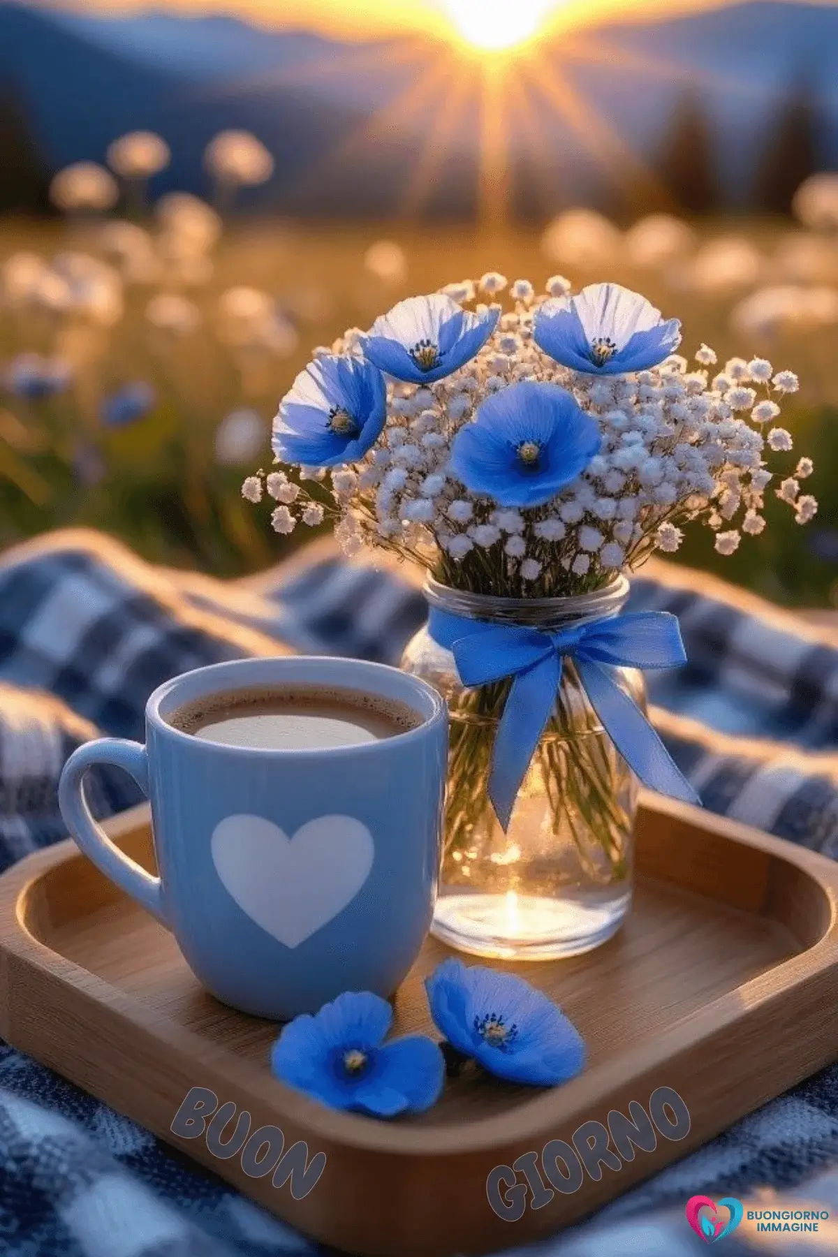 buongiorno cuore tenero con sorriso mattutino